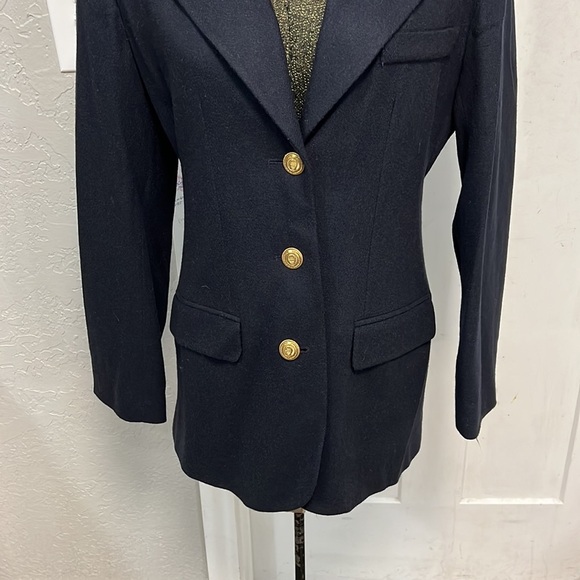 ETIENNE AIGNER WOOL NAVY BLUE BLAZER 6 - Picture 4 of 16